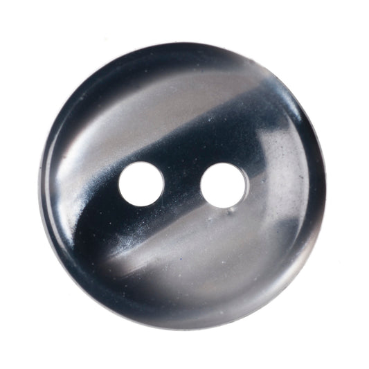 Polyester 2 Hole Stripe Buttons - 12mm - Navy [LB20.4]