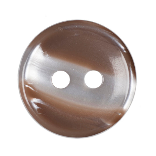 Polyester 2 Hole Stripe Buttons - 12mm - Beige [LB17.8]