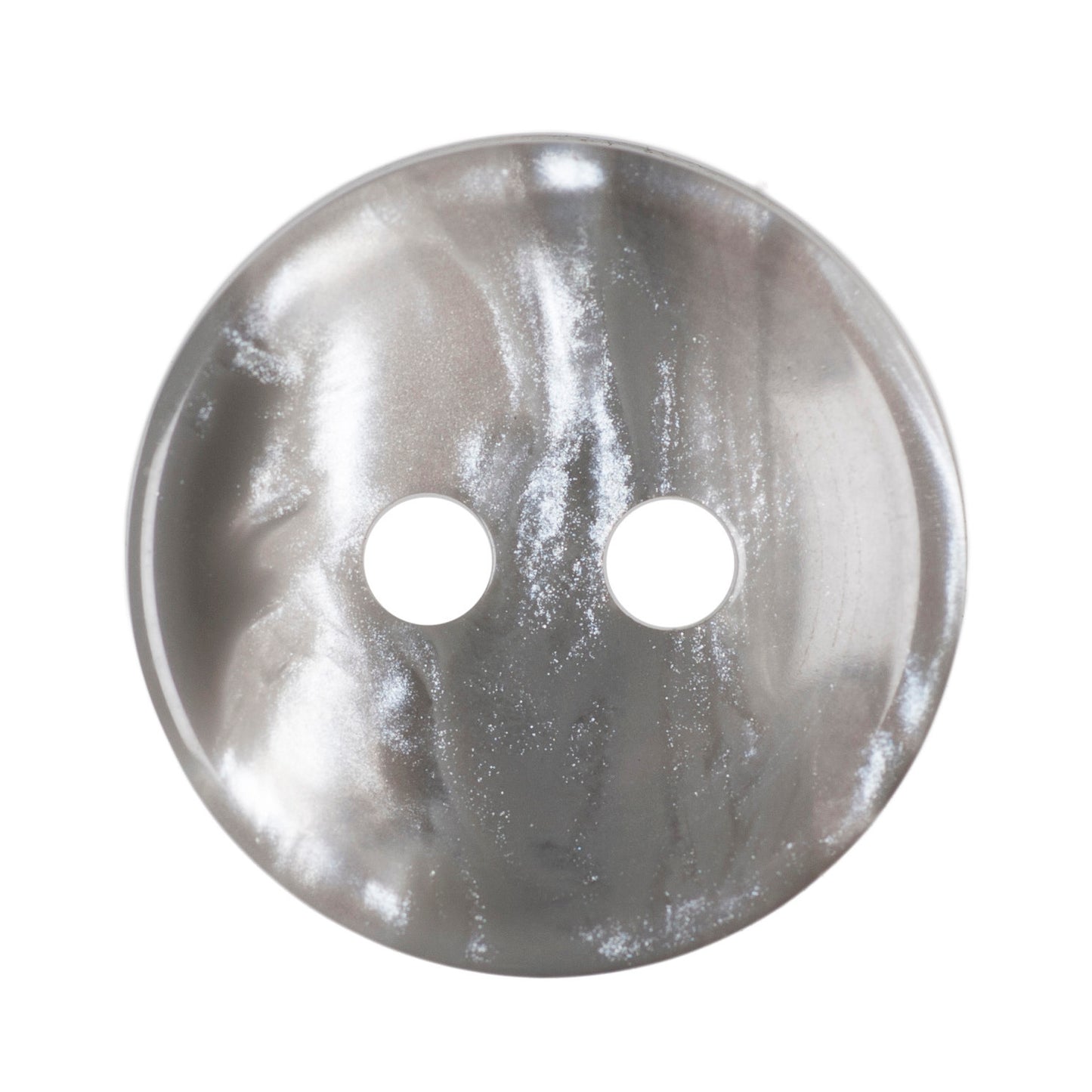 Polyester 2 Hole Stripe Buttons - 12mm - Grey [LB15.1]