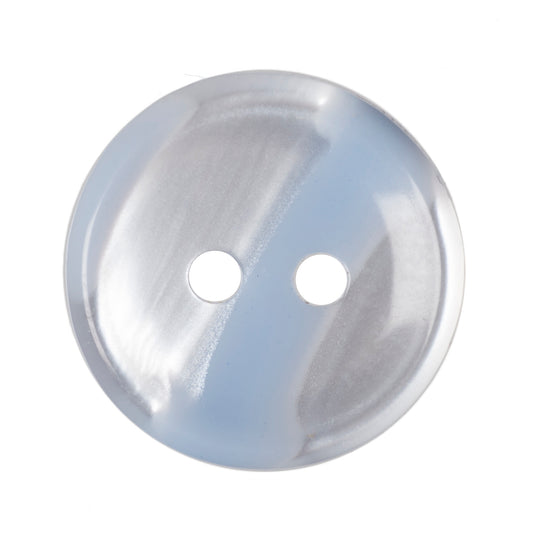 Polyester 2 Hole Stripe Buttons - 15mm - Pale Blue [LB23.3]