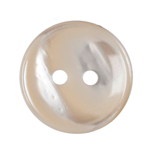 Polyester 2 Hole Stripe Buttons - 15mm - Cream [LB19.8]