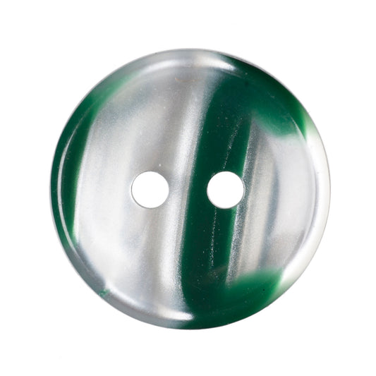 Polyester 2 Hole Stripe Buttons - 15mm - Green [LB21.4]