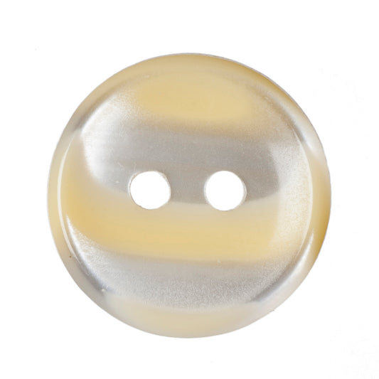 Polyester 2 Hole Stripe Buttons - 15mm - Yellow [LB21.6]