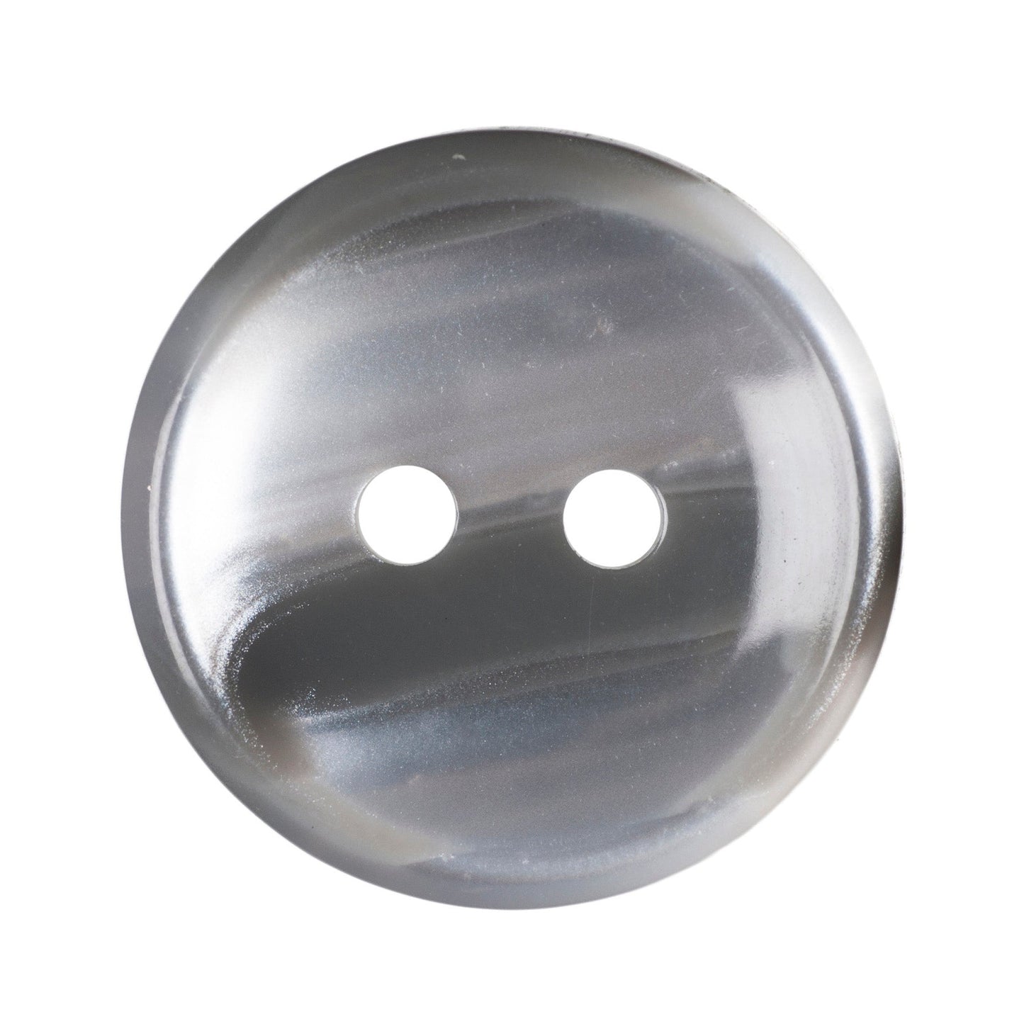 Polyester 2 Hole Stripe Buttons - 18mm - Grey [LB22.4]