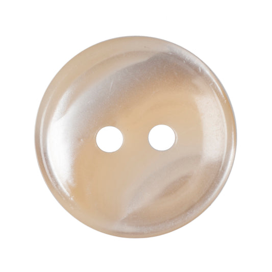 Polyester 2 Hole Stripe Buttons - 15mm - Peach [LB24.7]