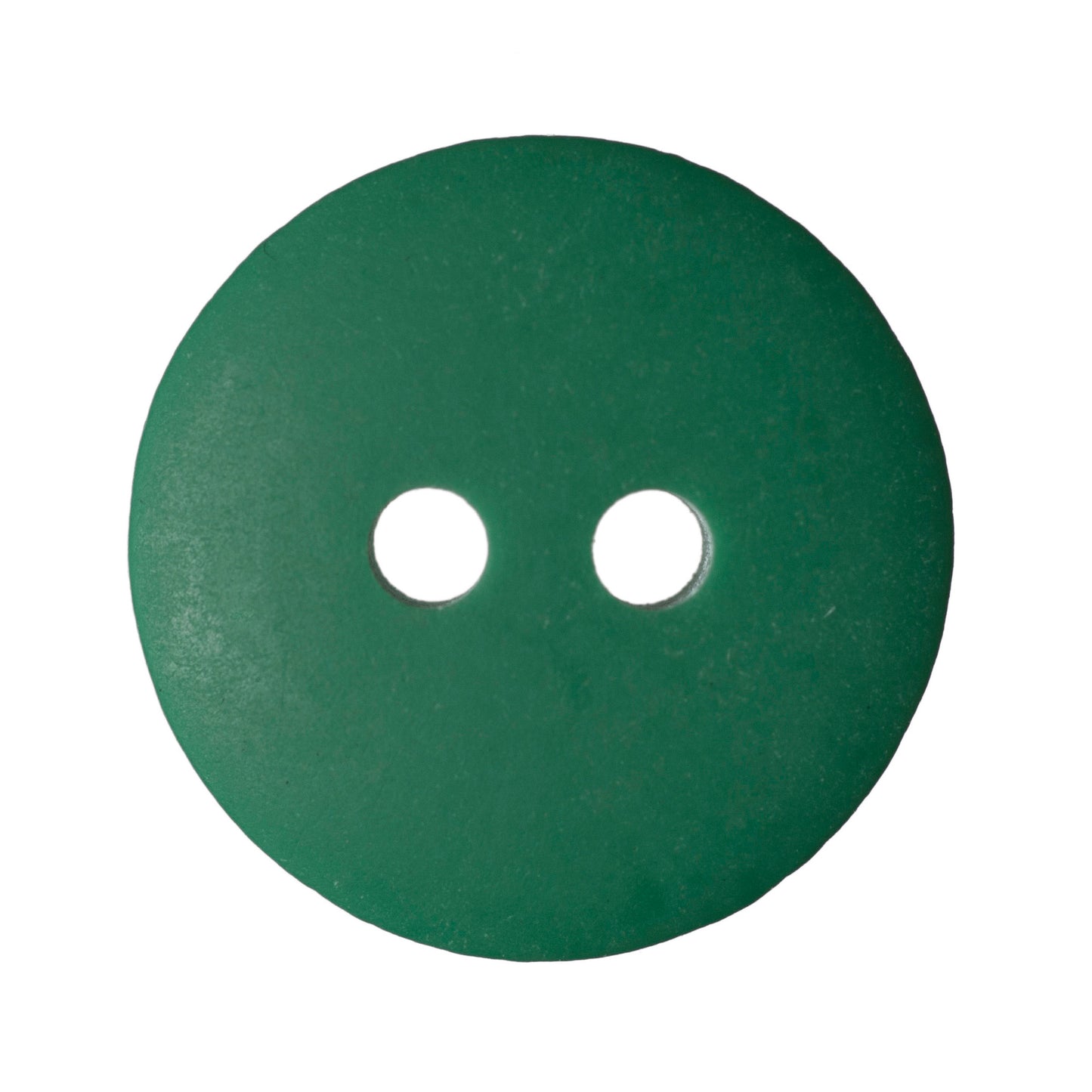 2 Hole Round Matt Button - 15mm - Green [LB23.8]