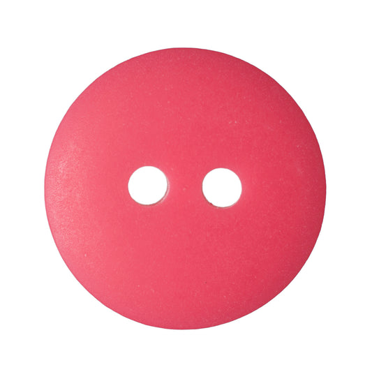 2 Hole Round Matt Button - 15mm - Red [LB27.5]
