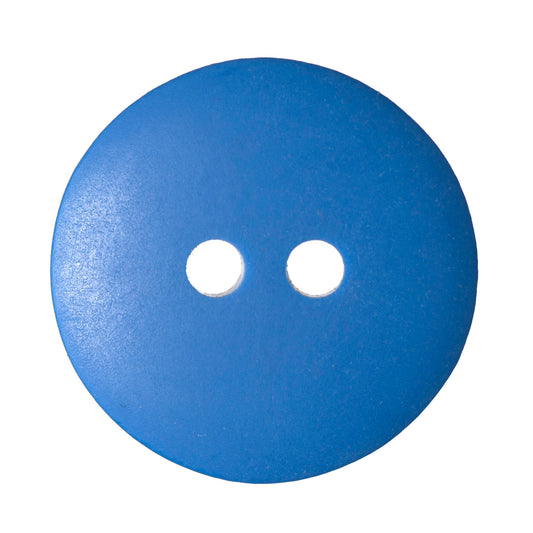 2 Hole Round Matt Button - 18mm - Airforce Blue [LB29.7]