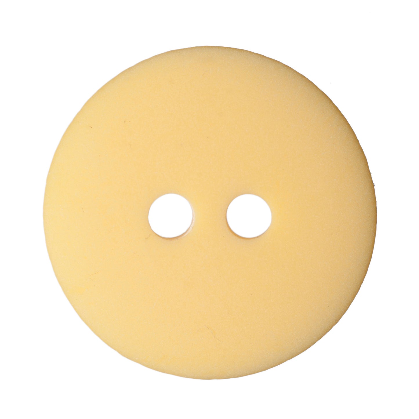 2 Hole Round Matt Button - 18mm - Yellow [LB29.2]