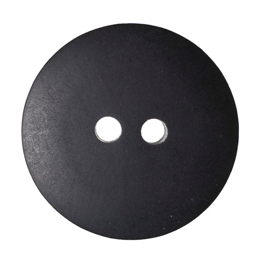 2 Hole Round Matt Button - 20mm - Black [LB28.5]