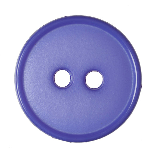 Narrow Rim 2 Hole Button Shiny/Matt - 15mm - Lilac [LB25.3]