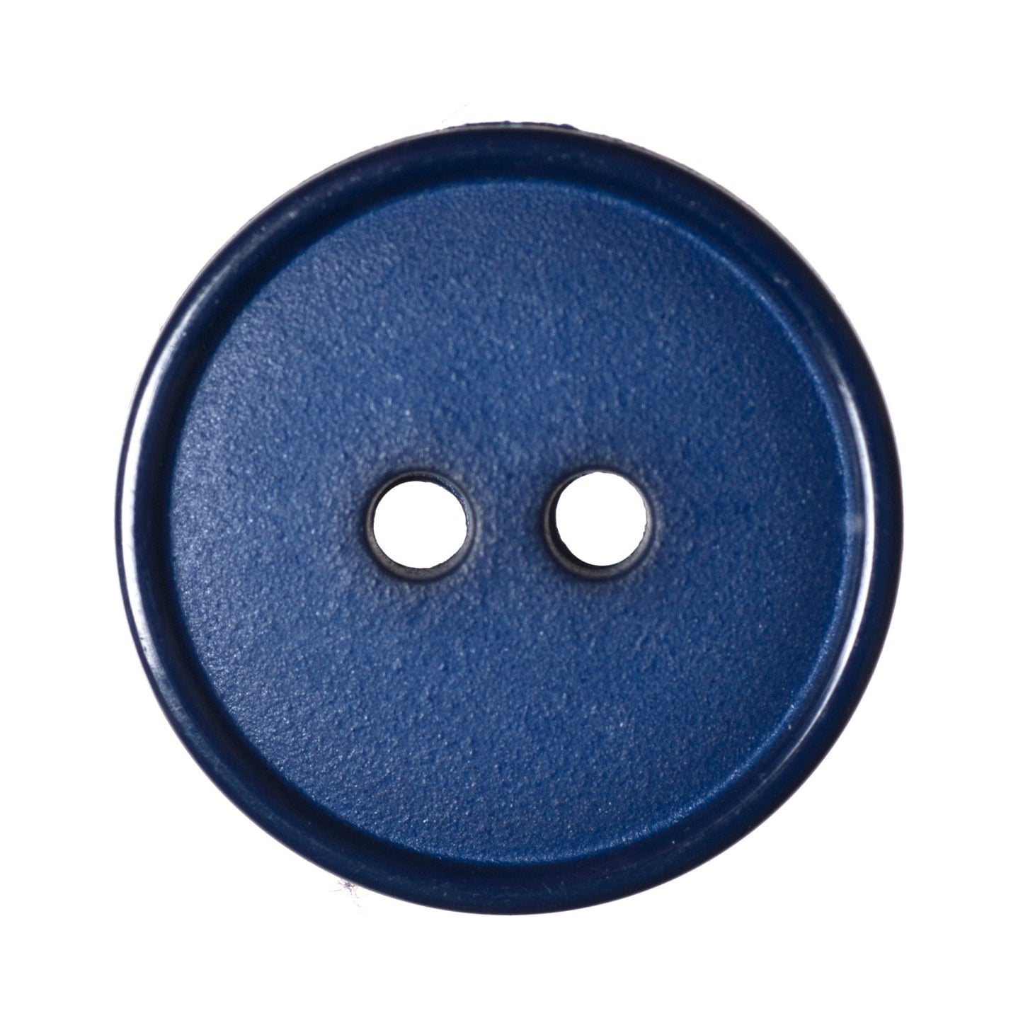 Narrow Rim 2 Hole Button Shiny/Matt - 18mm - Navy [LB28.1]