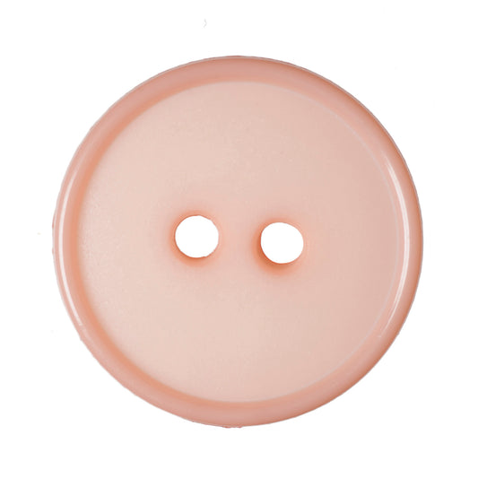 Narrow Rim 2 Hole Button Shiny/Matt - 18mm - Pink [LE2.7]