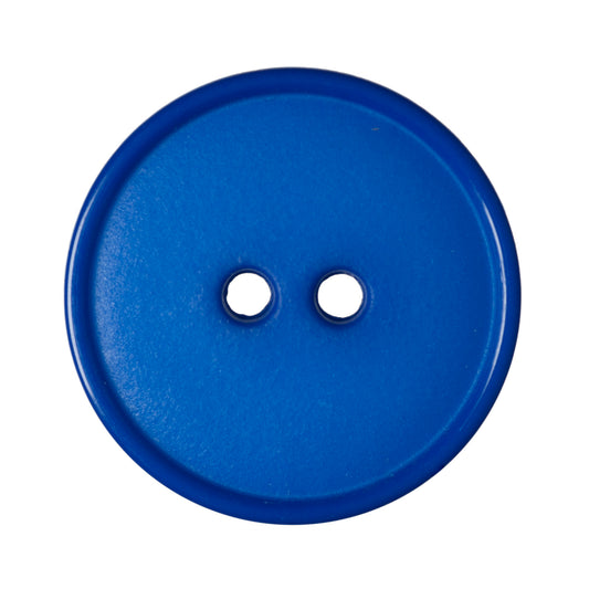 Narrow Rim 2 Hole Button Shiny/Matt - 20mm - Dark Blue