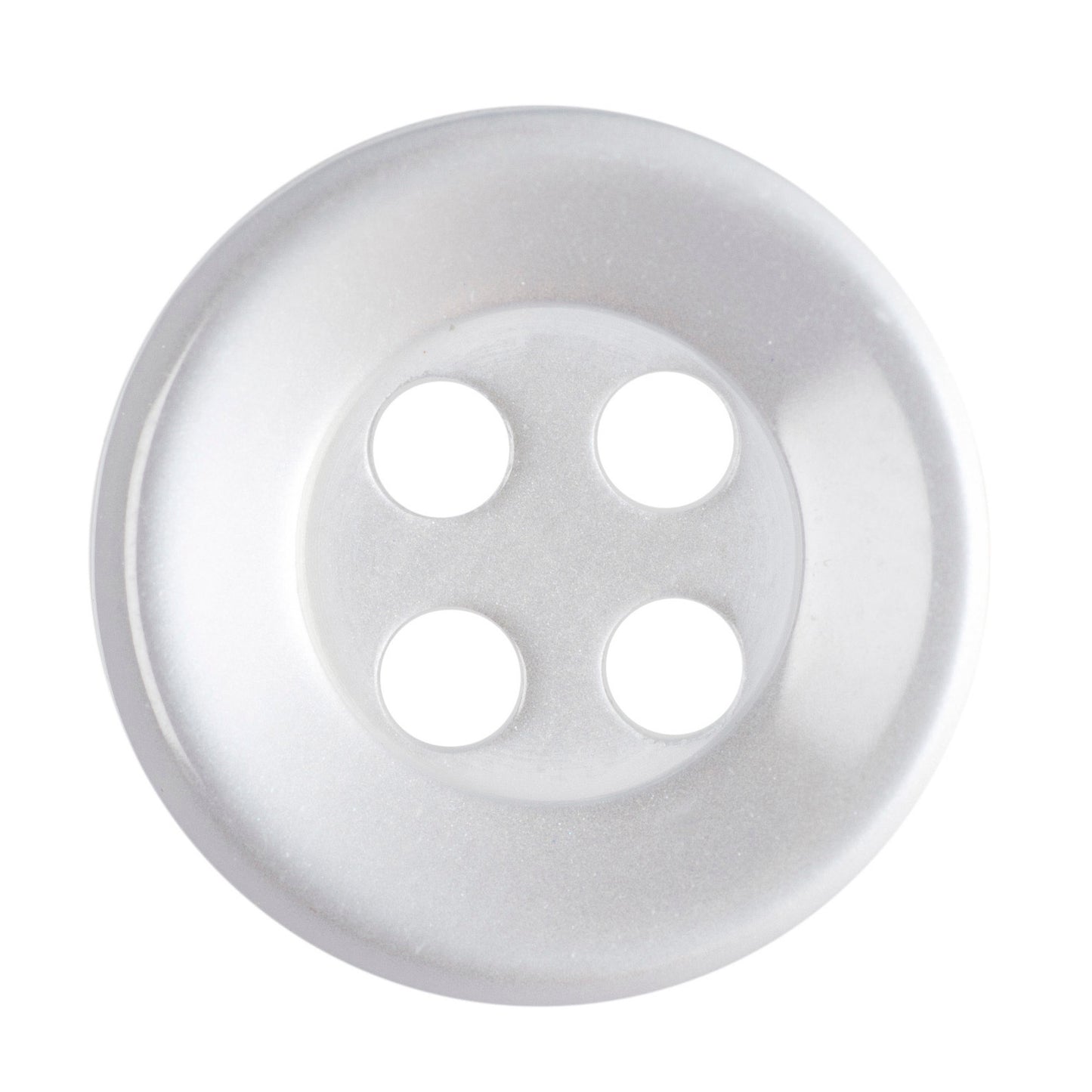 4 Hole Shirt Button - 10mm - Pearl White [LB35.6]