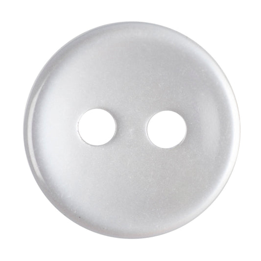 2 Hole Shirt Button - 08mm - Pearl White [LD36.7]