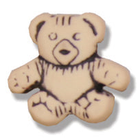 Teddy Bear Shank Button - 15mm - Natural [LB36.5]