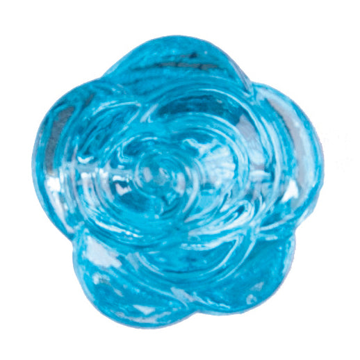 Rose Shank Button - 12mm - Blue (SALE) [LB32.8]