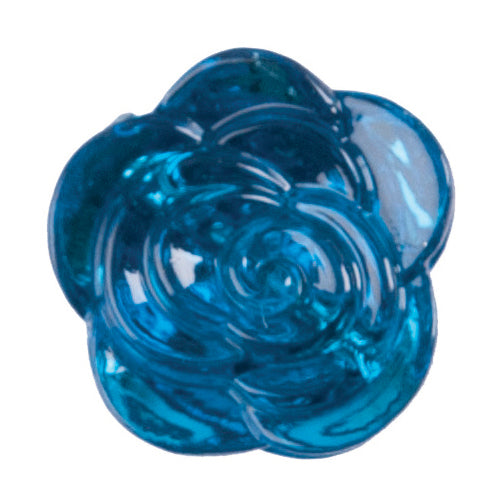 Rose Shank Button - 12mm - Turquoise (SALE) [LB32.1]