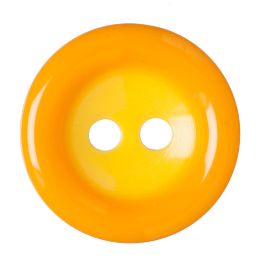 2 Hole Two Tone Button - 15mm - Orange [LD7.5]