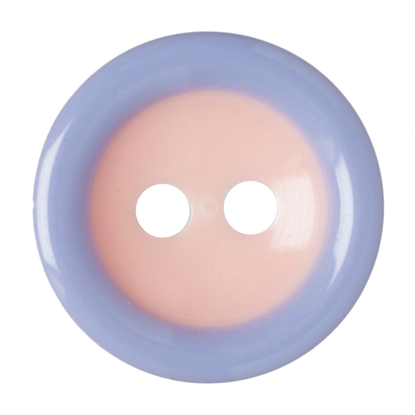 2 Hole Two Tone Button - 11mm - Pink/Purple