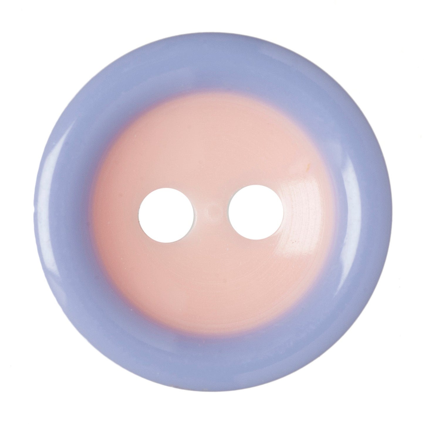 2 Hole Two Tone Button - 15mm - Pink/Purple [LD7.3]