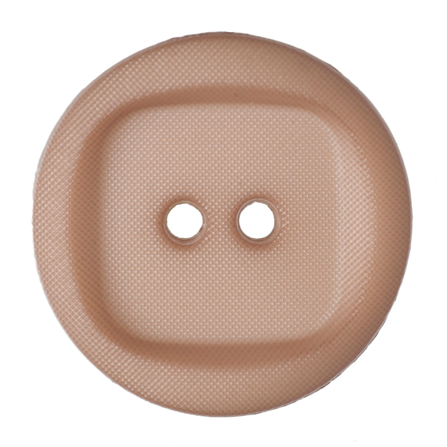 2 Hole Wavy with Square Insert Button - 20mm - Brown [LD6.8