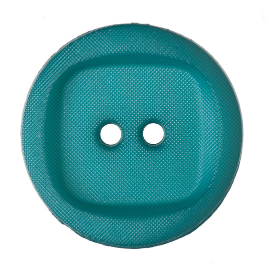 2 Hole Wavy with Square Insert Button - 24mm - Dark Teal [LD5.8]