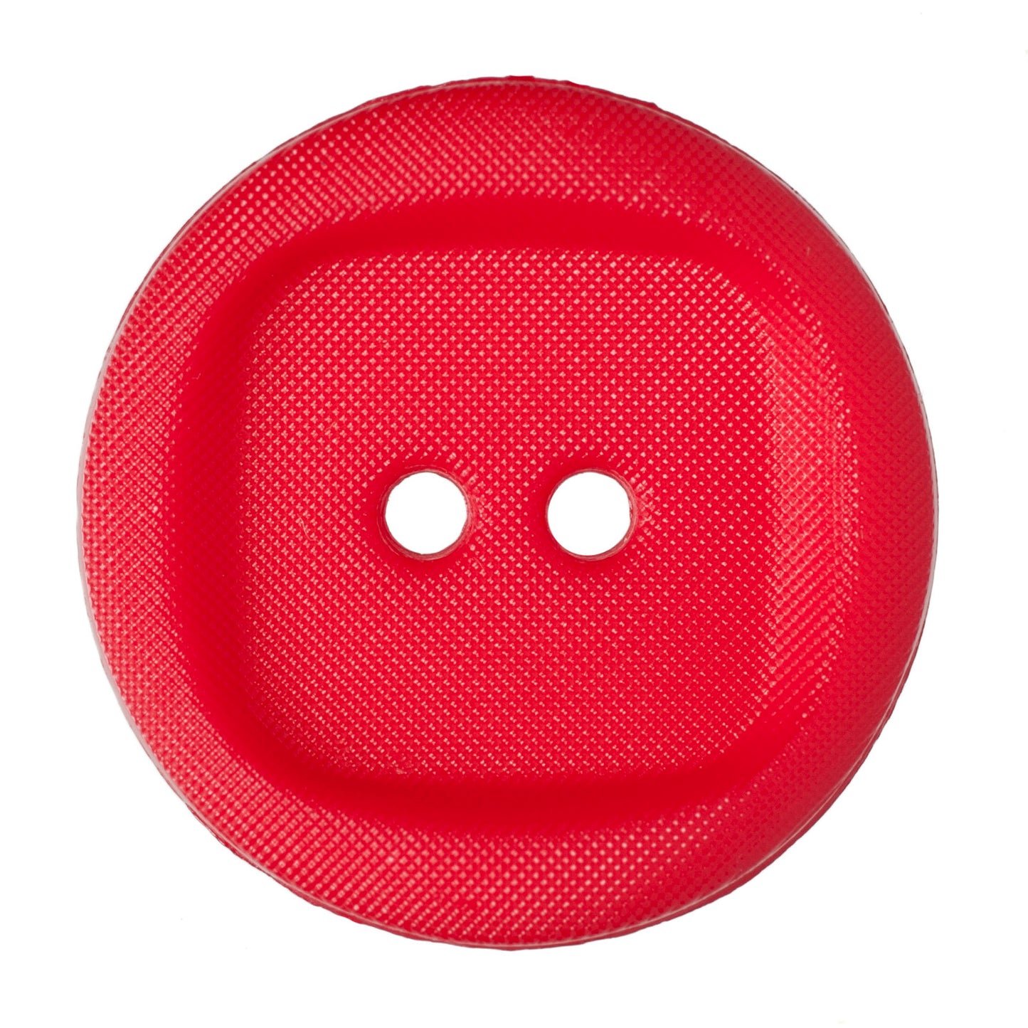 2 Hole Wavy with Square Insert Button - 20mm - Red [LD6.6]