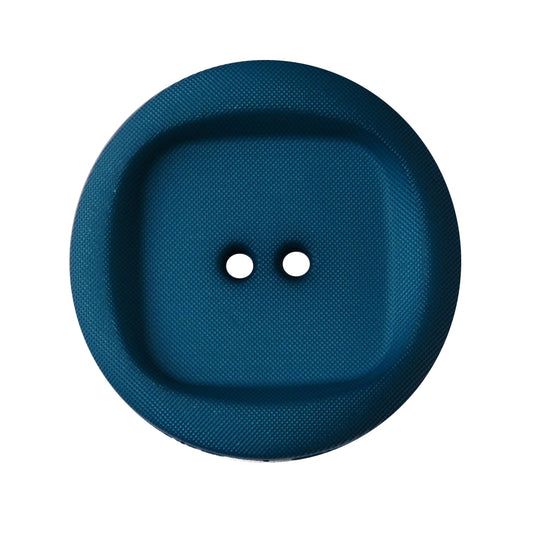 2 Hole Wavy with Square Insert Button - 28mm - Dark Teal [LD4.7]