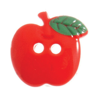 2 Hole Apple Button - 18mm - Red [LC7.2]