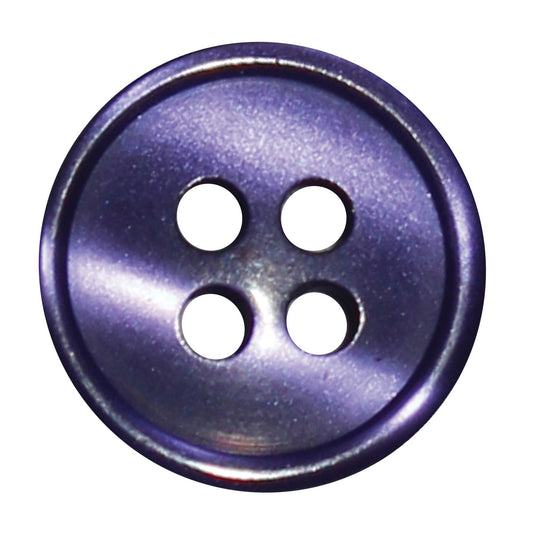 4 Hole Button - 13mm - Mid Purple [LF21.5]