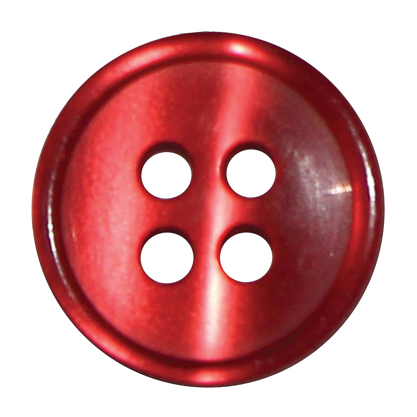 4 Hole Button - 13mm - Red [LD21.2]