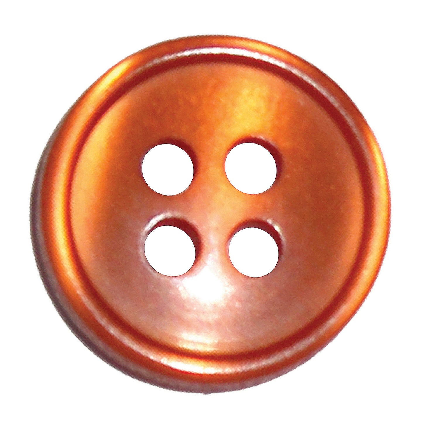 4 Hole Button - 13mm - Orange [LG17.2]