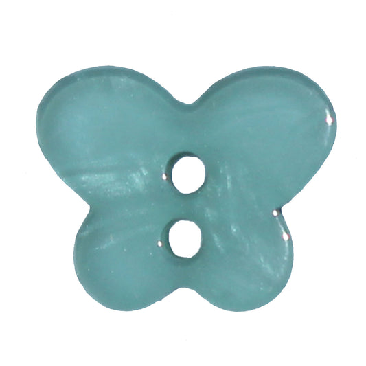 2 Hole Butterfly Button - 19mm - Turquoise [LC9.5]