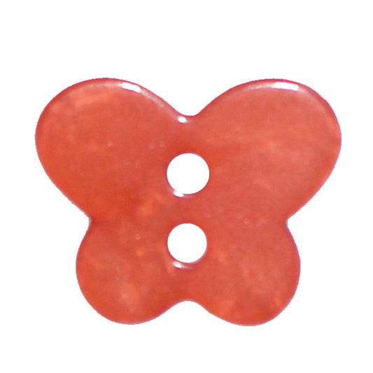 2 Hole Butterfly Button - 19mm - Orange [LC4.1]