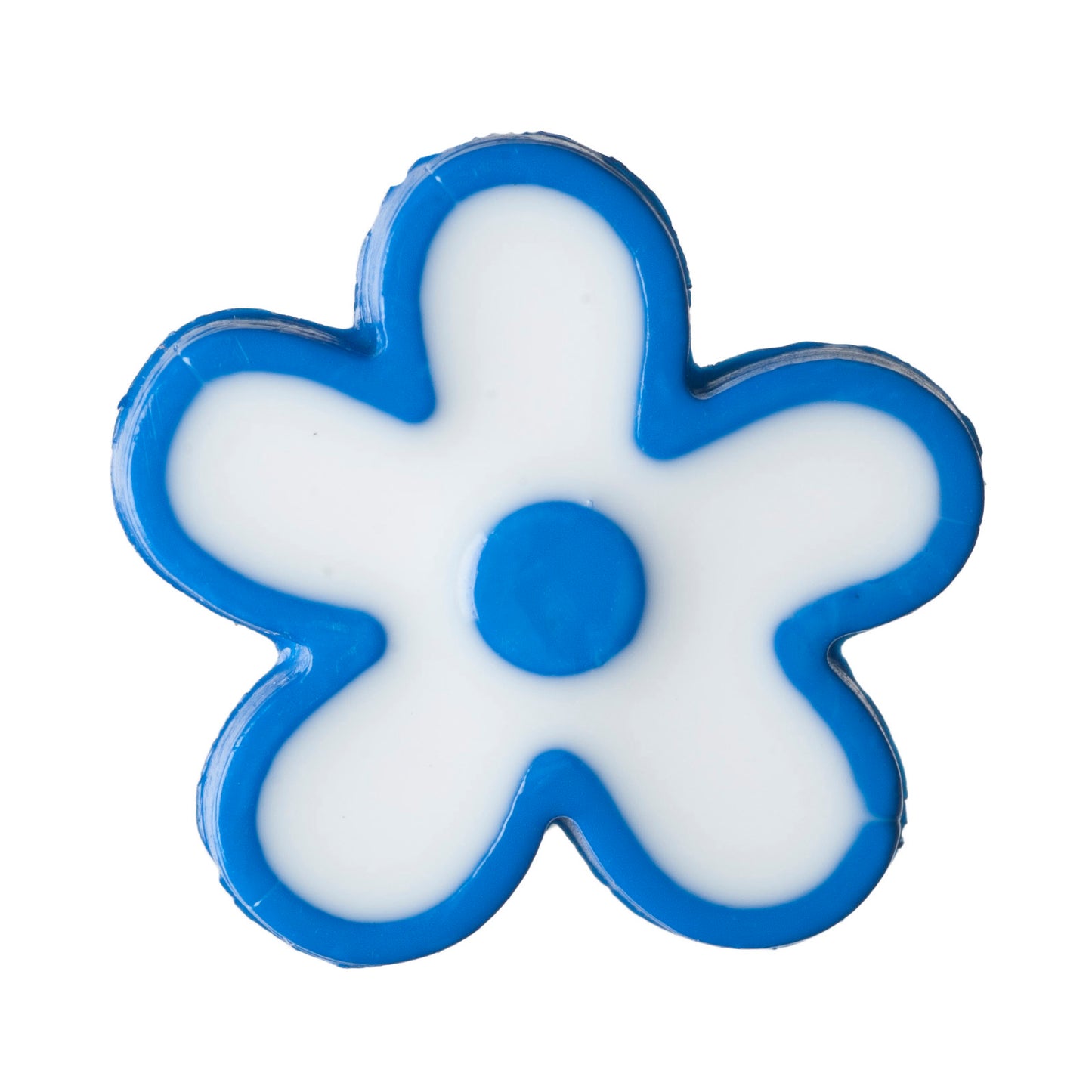 Flower Design Shank Button - 15mm - Dark Blue [LD15.5]