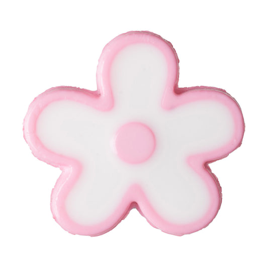 Flower Design Shank Button - 15mm - Light Pink [LD19.3]