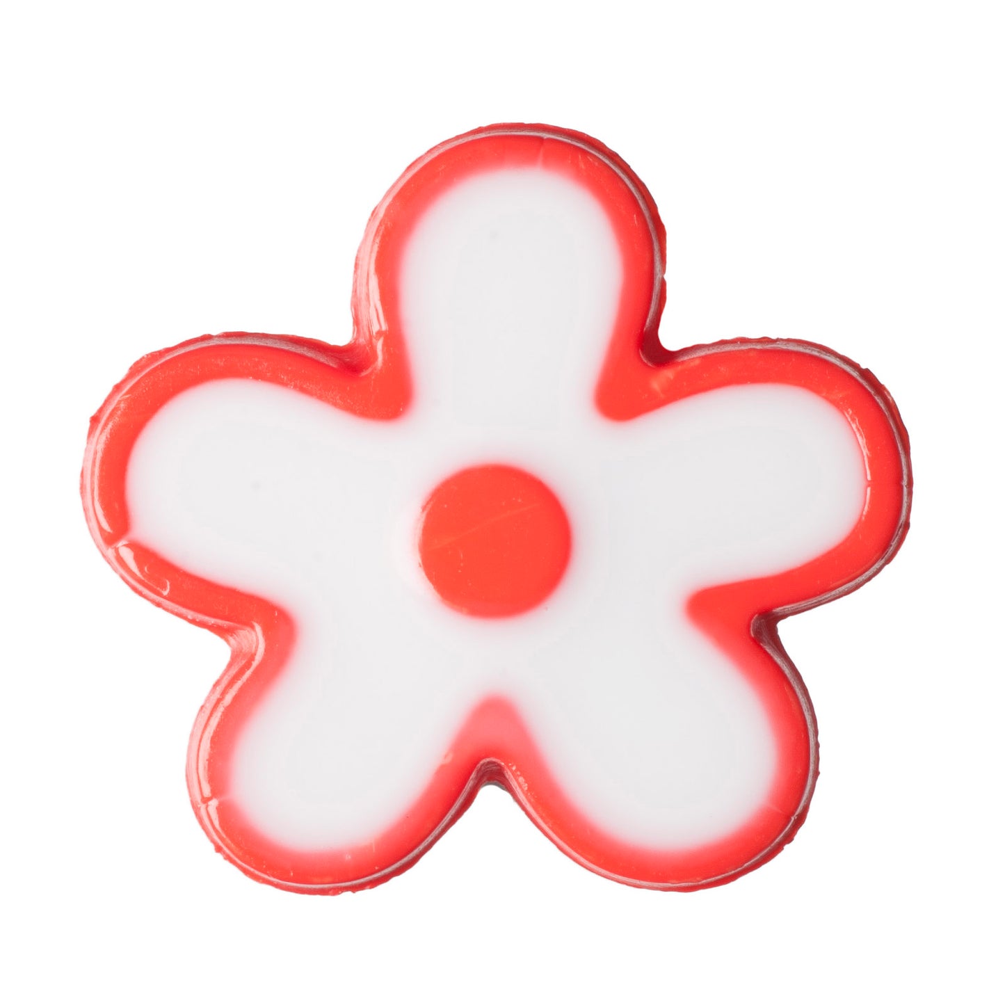 Flower Design Shank Button - 15mm - Red [LD15.7]