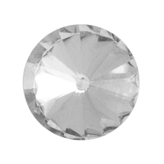 Diamante Faceted Glass Shank Button - 08mm - Clear [LD23.8]