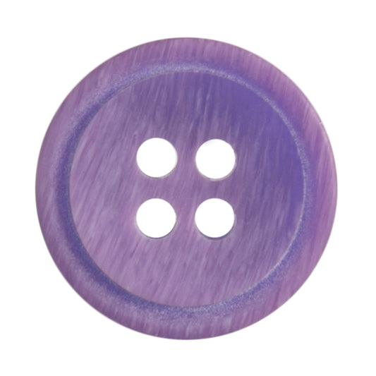 4 Hole Rimmed Ombre Button - 15mm - Purple