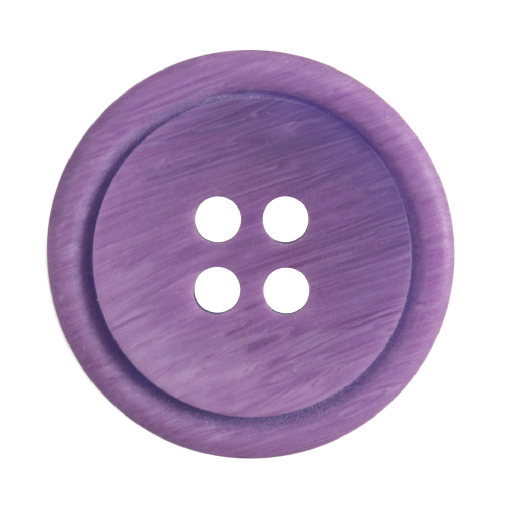 4 Hole Rimmed Ombre Button - 20mm - Purple