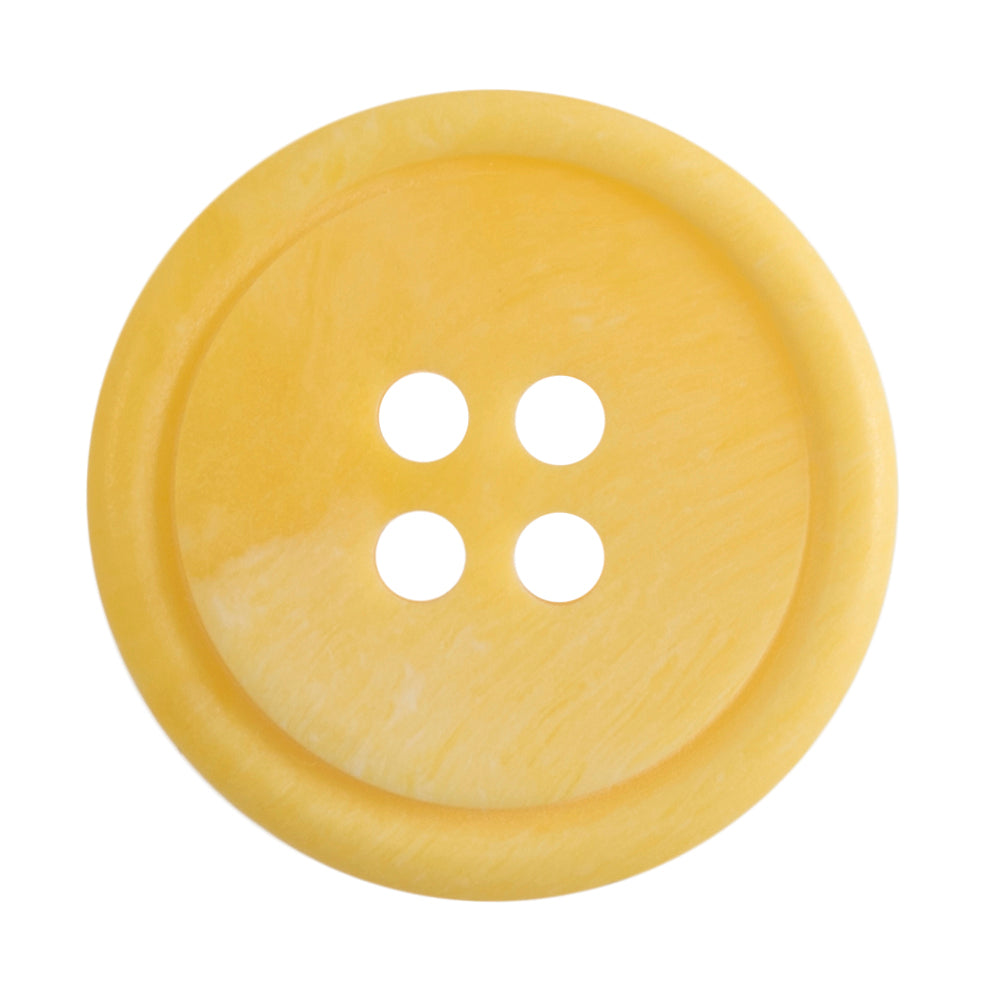 4 Hole Rimmed Ombre Button - 20mm - Yellow [LC28.1]