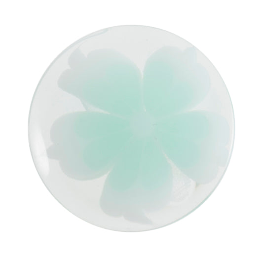 Pastel Flower Shank Button - 18mm - Light Green [LC24.7]