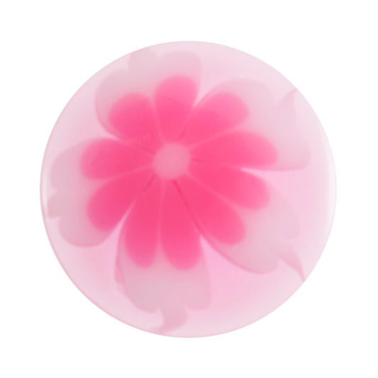 Pastel Flower Shank Button - 18mm - Light Pink [LC24.8]