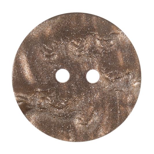 2 Hole Metallic Shimmer Button - 22mm - Light Gold