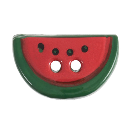 Watermelon 2 Hole Button - 19mm - Red [LC33.3]