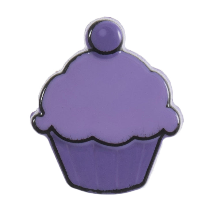 Cupcake Shank Button - 11mm - Purple [LC18.7]