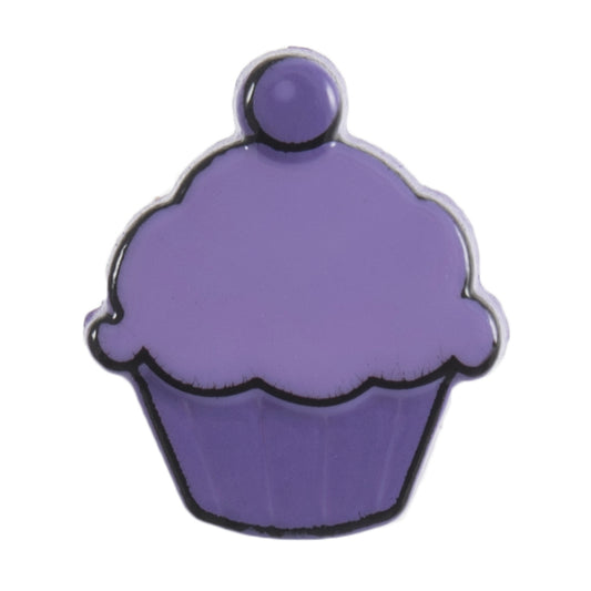 Cupcake Shank Button - 11mm - Purple [LC18.7]