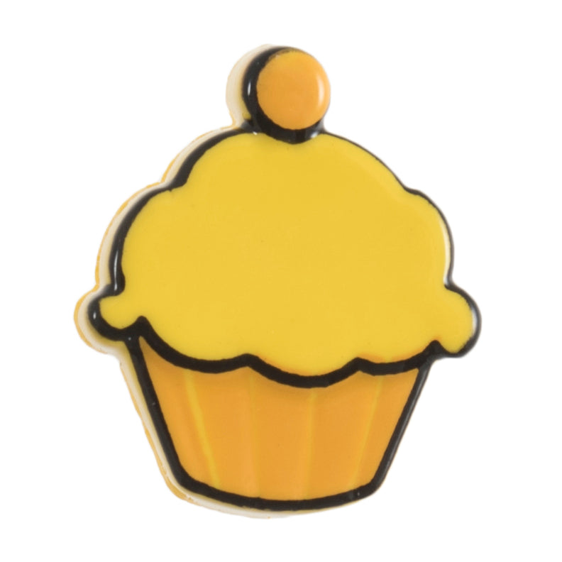 Cupcake Shank Button - 11mm - Yellow [LC31.8]